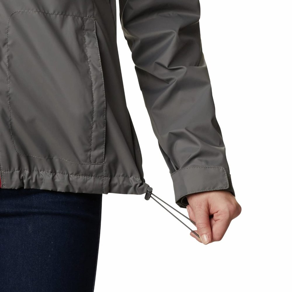Columbia Women's Ohio State University Buckeyes Waterproof Hooded Jacket Gray XL - Picture 7 of 8